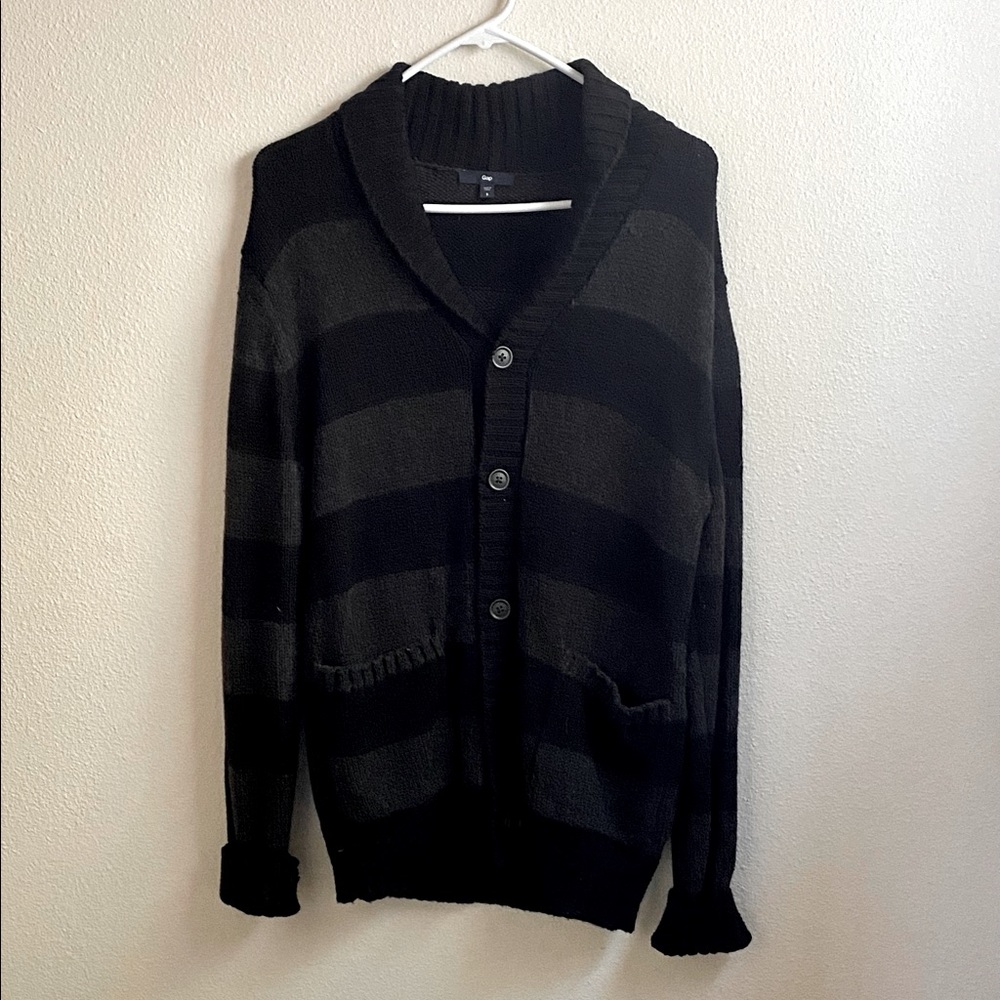 Gap Mens Button Down Knit Sweater - image 1